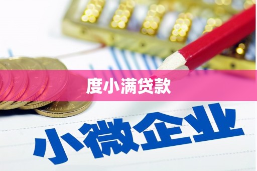 黄州度小满贷款