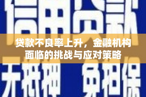 理县贷款不良率上升，金融机构面临的挑战与应对策略