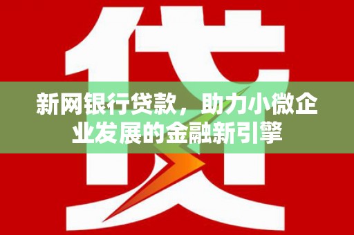 隆昌新网银行贷款，助力小微企业发展的金融新引擎