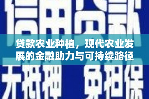 龙口贷款农业种植，现代农业发展的金融助力与可持续路径