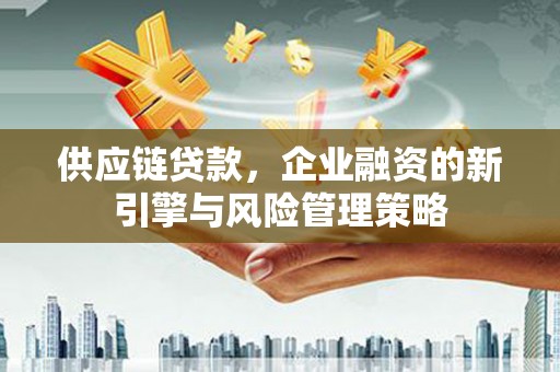 台东供应链贷款，企业融资的新引擎与风险管理策略