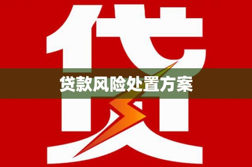 新青贷款风险处置方案