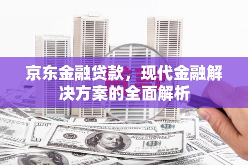 褒忠京东金融贷款，现代金融解决方案的全面解析