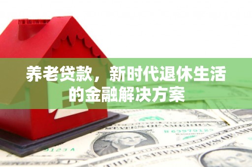 甲仙养老贷款，新时代退休生活的金融解决方案