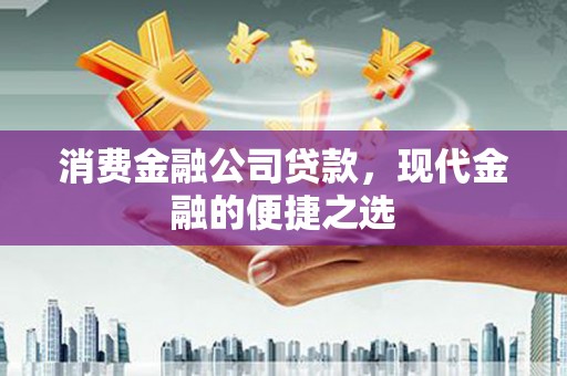 渝中消费金融公司贷款，现代金融的便捷之选