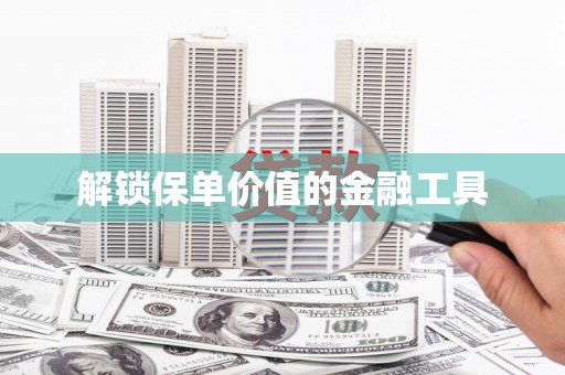 朔城解锁保单价值的金融工具